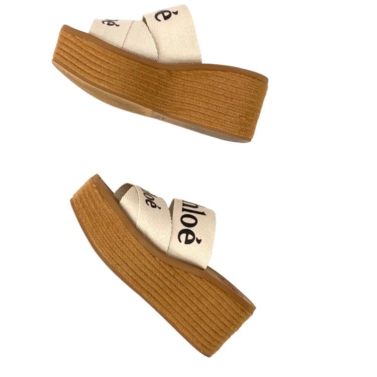 Chloe クロエ WOODY ウェッジエスパドリーユ ウッディサンダル