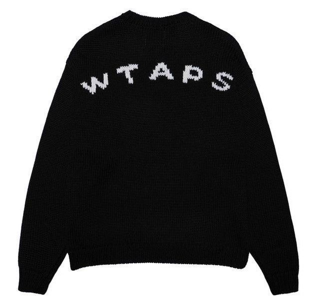 Wtaps｜ダブルタップス 232MADT-KNM04 CN 01 Sweater Poly バックロゴ クルーネックニット