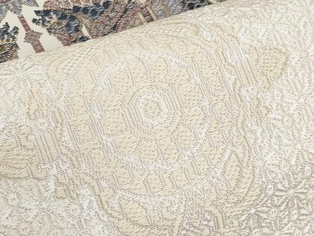 平和屋本店□極上 本場筑前博多織 八寸名古屋帯 四天王文 逸品 未使用  