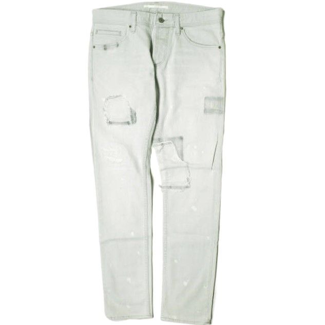 新品 e JEANS イージーンズ 日本製 SLIM 岡山児島 ダメージ＆リペア 