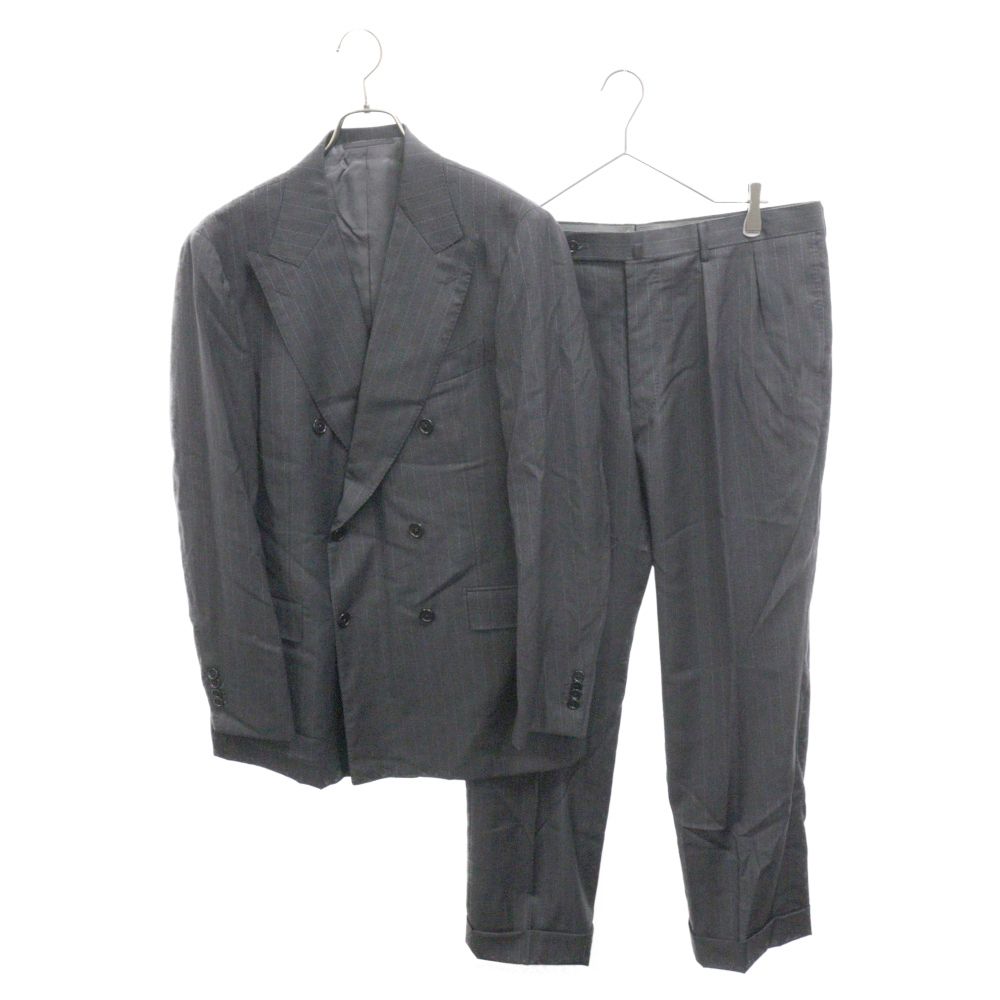 美品】BEAMS F ビームスエフ セットアップスーツ ダブルブレスト グレー 93