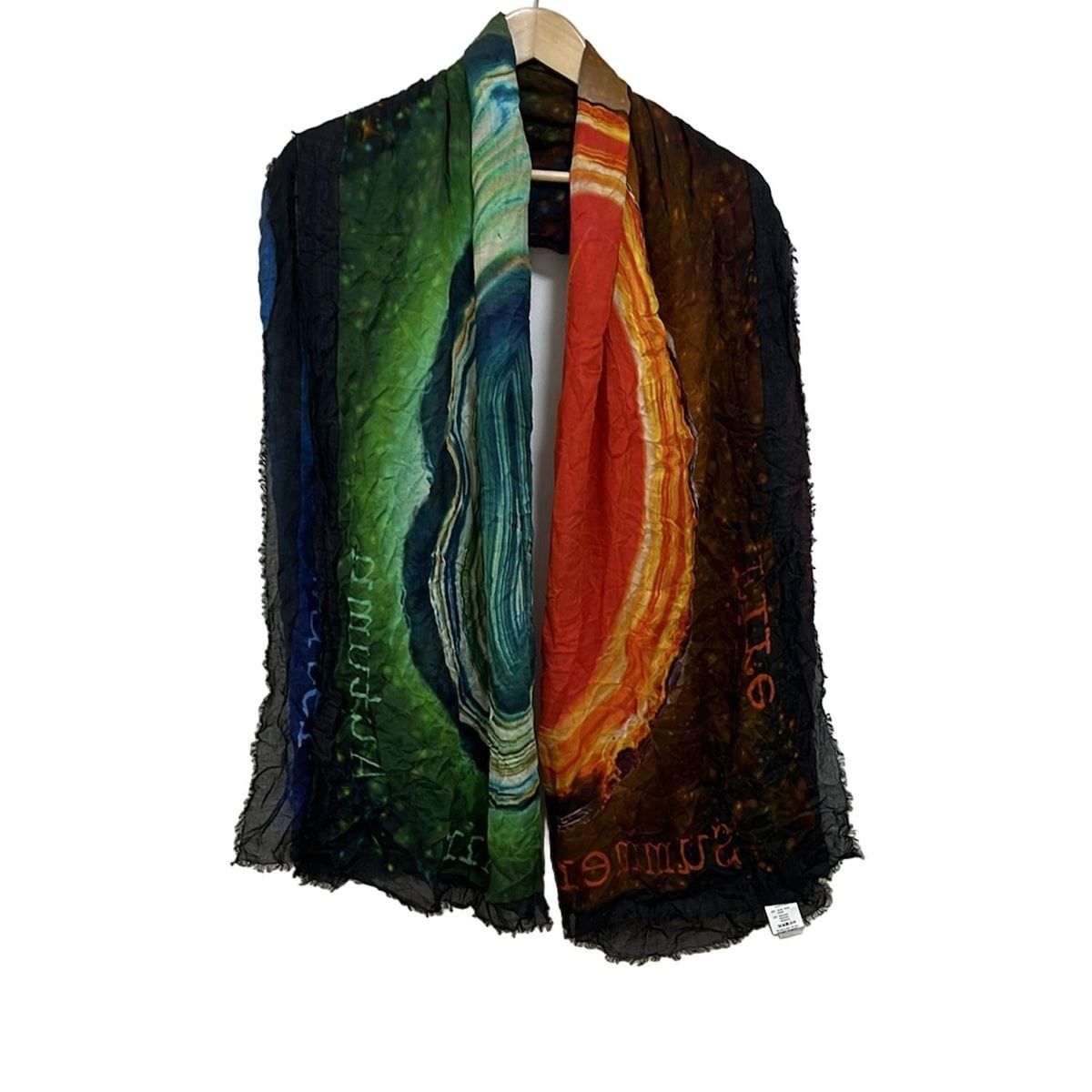 大きいサイズ42 ミッソーニ マフラー付 ジャガード織 ペイズリー ロングコート 大きいサイズ42 ミッソーニ マフラー付 ジャガード織 ペイズリー