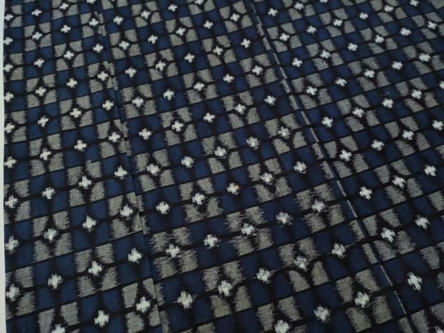 平和屋着物○久留米絣 市松吉祥文 綿 逸品 CAAS7069yc - メルカリ