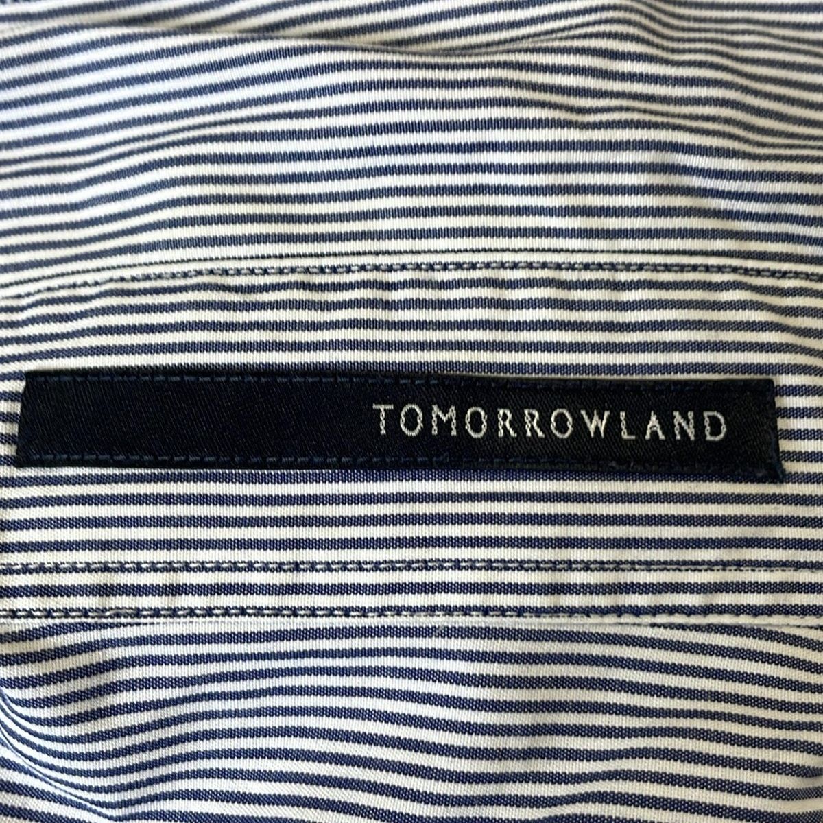 TOMORROWLAND ストライプデザイン Mサイズ メンズ コットン ストライプ デザインTシャツ | TOMORROWLAND (Men