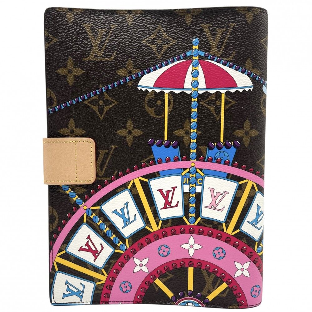 在庫一掃 ルイヴィトン 手帳カバー レディース クヴェルテュールカルネポール ヴィヴィエンヌ 小物 LOUIS VUITTON GI0541 モノグラムキャンバス ブラウン 茶 ゴールド金具 品