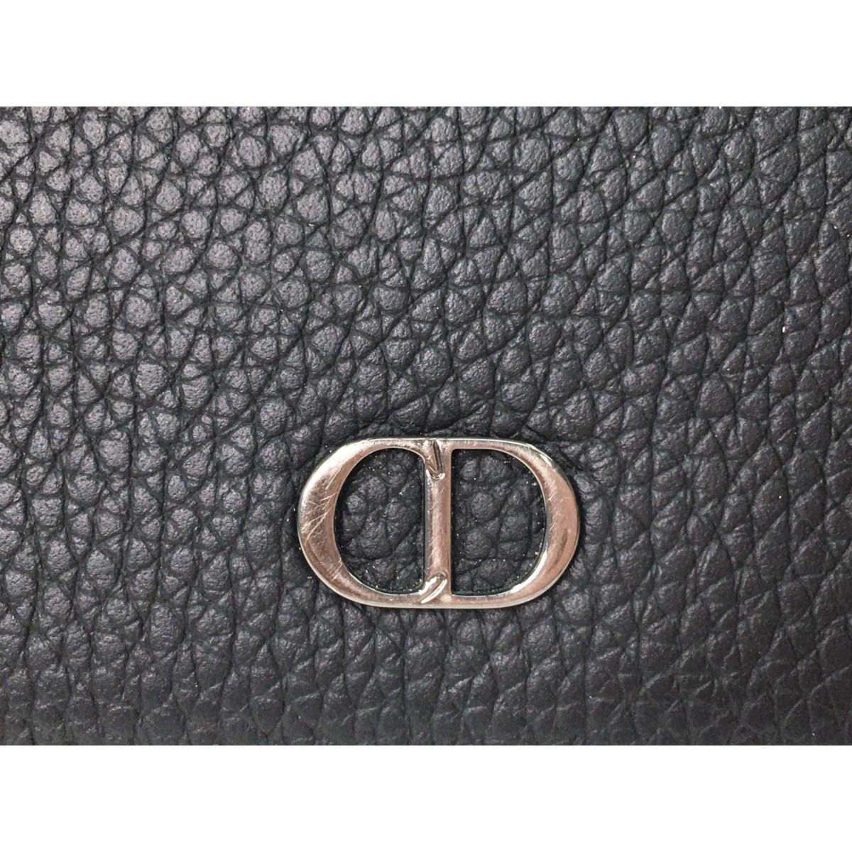 ▼▼Christian Dior クリスチャンディオール ディオールオム メンズ マネークリップ カードケース ブラック