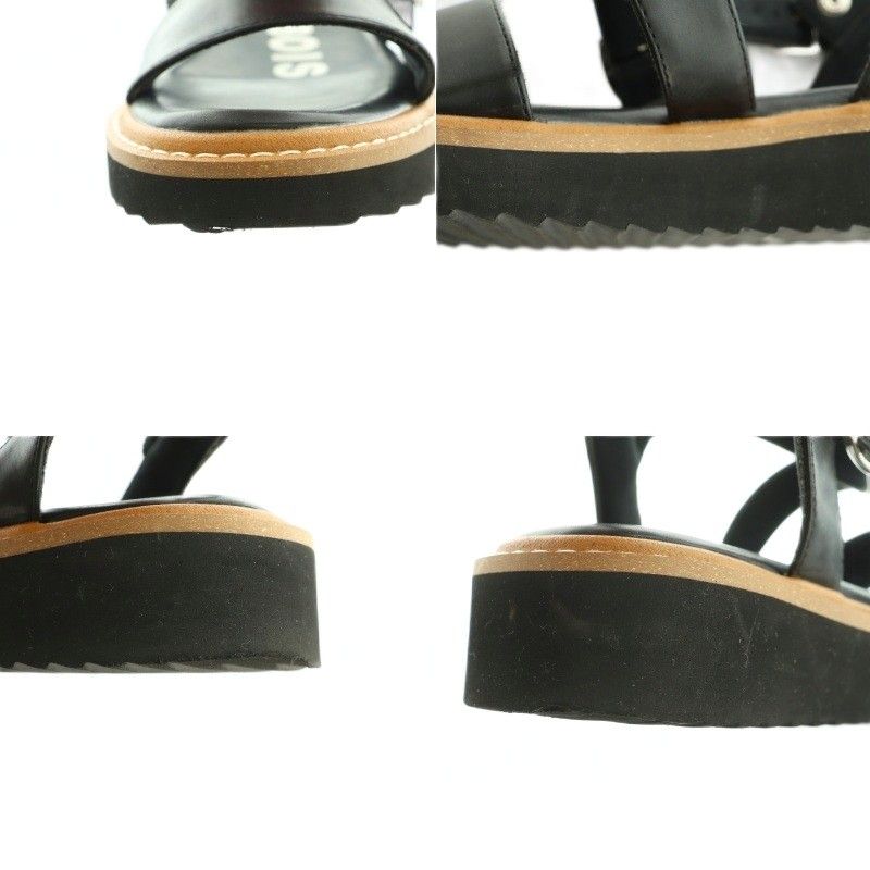 美品✨FRAPAOIS フラボア ストラサンダル 黒 ブラック M 23.5 FRAPBOIS/フラボア ストラサンダル 黒 M（23.5）