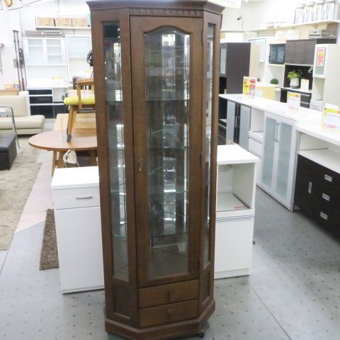 葉山ガーデン Lancaster ランカスター コーナーキュリオケース 飾り棚