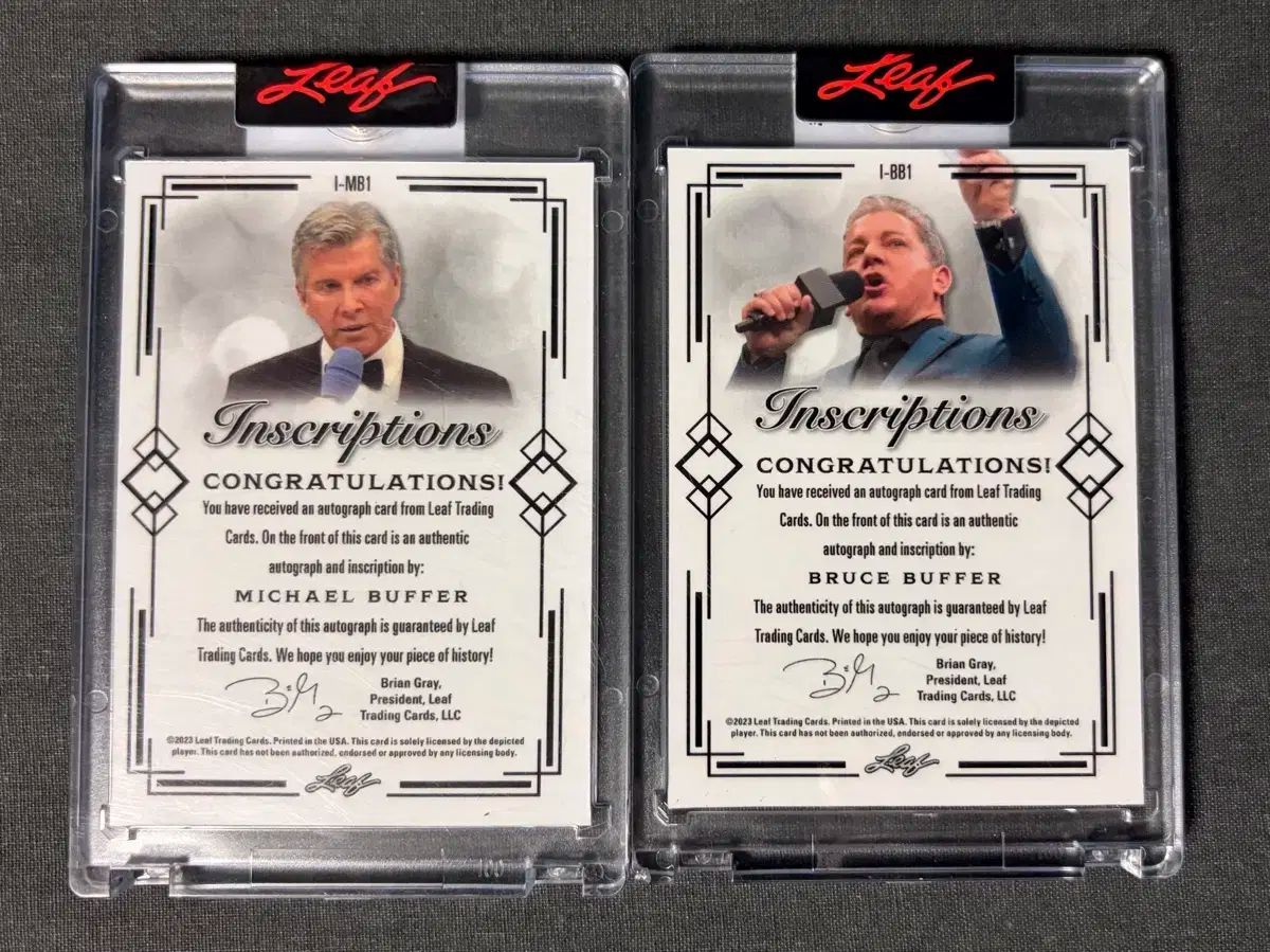 MY マイケル ブルース バッファー サイン入り キャッチフレーズ 150枚 カード