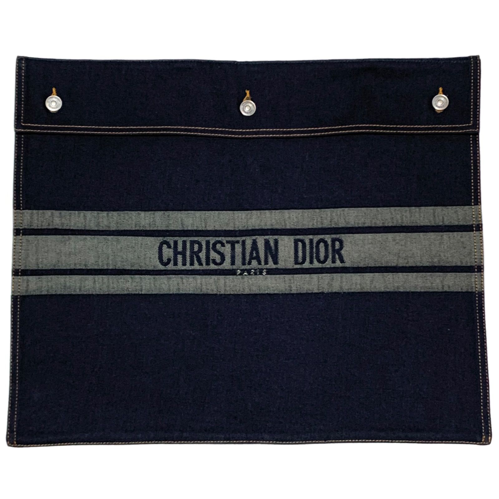 美品 Christian Dior クリスチャン・ディオール クラッチバッグ デニム