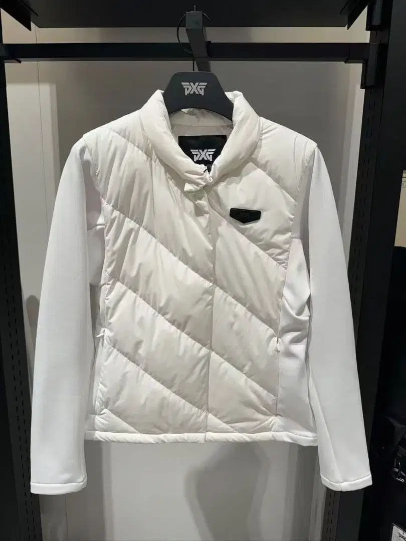 在庫少量 PXG ゴルフ レディース 軽量 ダウン パディング ホワイト M