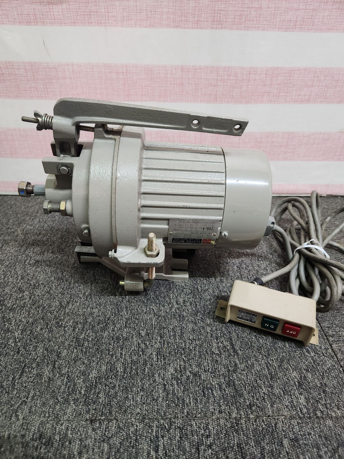 $ クラッチモーター工業用 ミシン ナショナル 200w 4POLE 100v