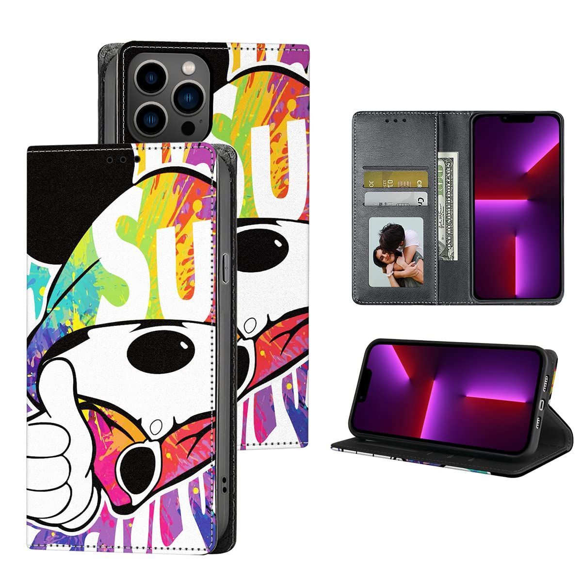 iPhone 12 Pro max ケース 手帳型 iPhone 12 Pro max 手帳型ケース レザー 韓国 可愛い 人気オシャレ 財布型ケース クールでかっこいい指の キャラクターシェル 携帯カバー カード収納 収納防塵 耐衝撃