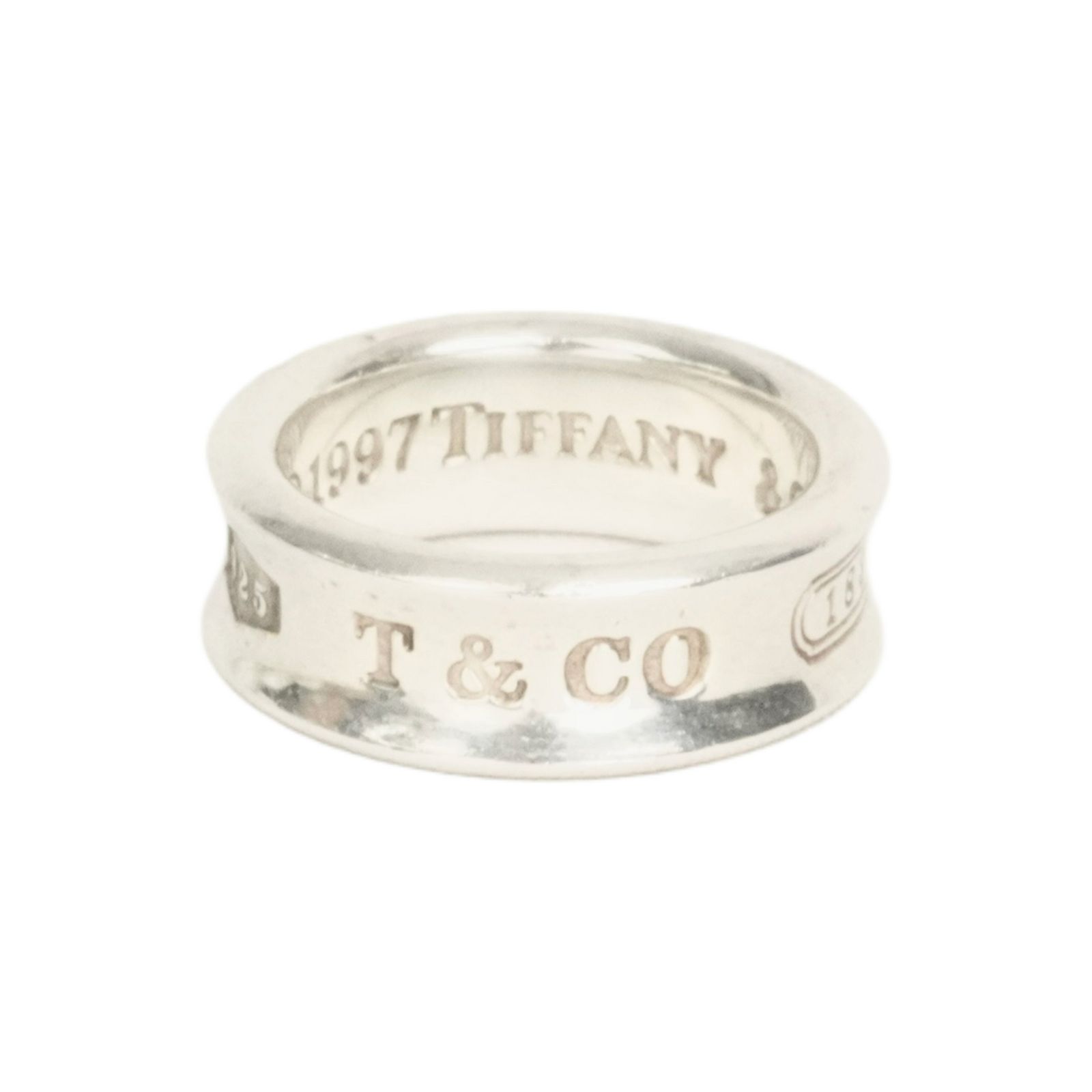 Tiffany&Co.　極美品　ナロー細めデザイン✨　9号　sv925 TIFFANY&Co. 9号 ティファニー リング・指輪 ノーツ ナロー