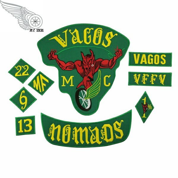 1%er MC モーターサイクルクラブパッチ NOMADS アイロンパッチ チョッパー イージーライダース ヘルズエンジェルス アメリカン ダイナ ソフテイル ツーリング スポーツスター Harley Davidson 81 suppo