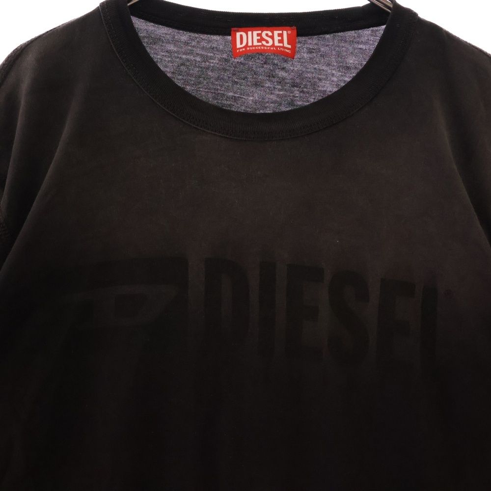 【DIESEL】Ｔシャツ ブランドロゴ クルーネック 長袖 コットン ディーゼル DIESEL ディーゼル DIESEL Tシャツ A03768 0AAXJ