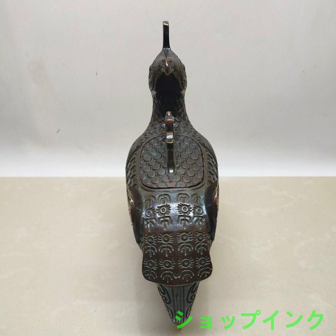 銅器 鳥尊 酒器 装飾品 現代工芸品美術品 置物 銅器 鳥尊 酒器 装飾品 現代工芸品美術品 置物 - メルカリ
