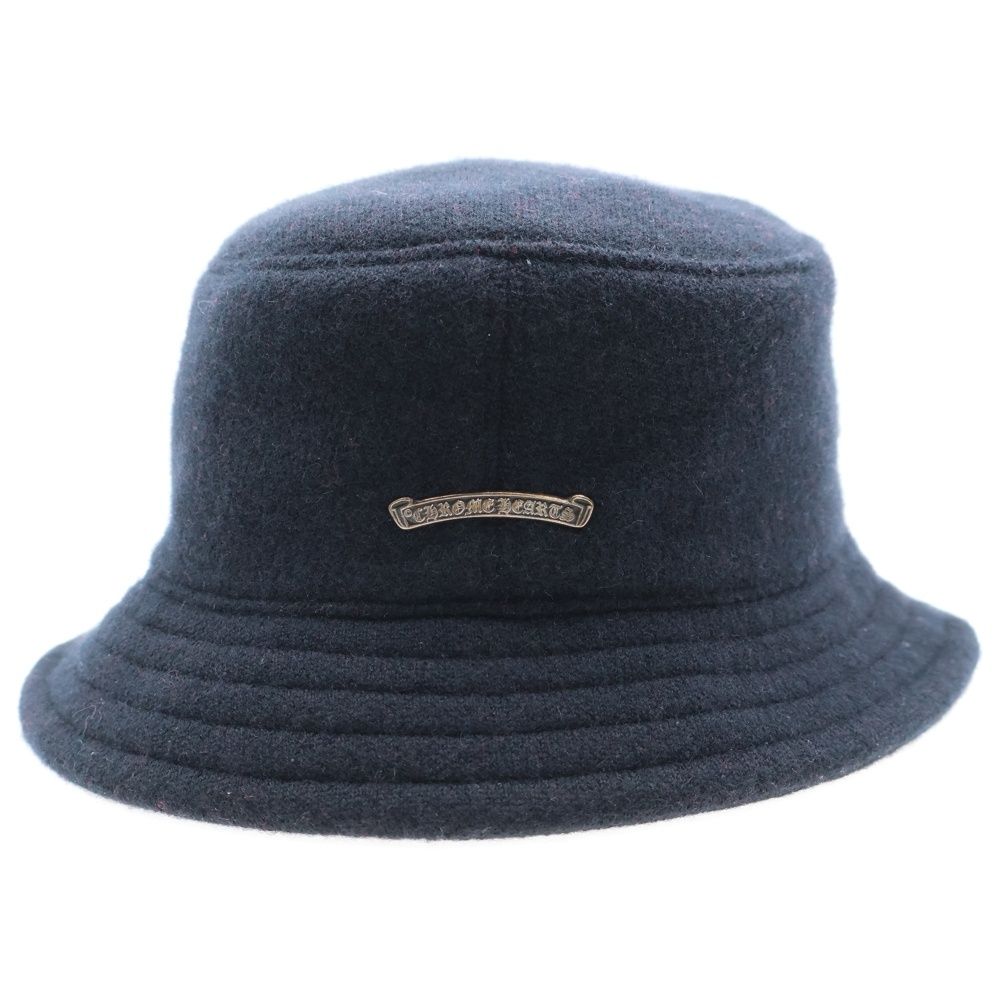 クロムハーツ サイズ:M  U BUCKET JACOUARD KNIT CH CHロゴカシミアバケットハット 中古 SS07 CHROME HEARTS (クロムハーツ) U BUCKET JACOUARD KNIT CH CHロゴ
