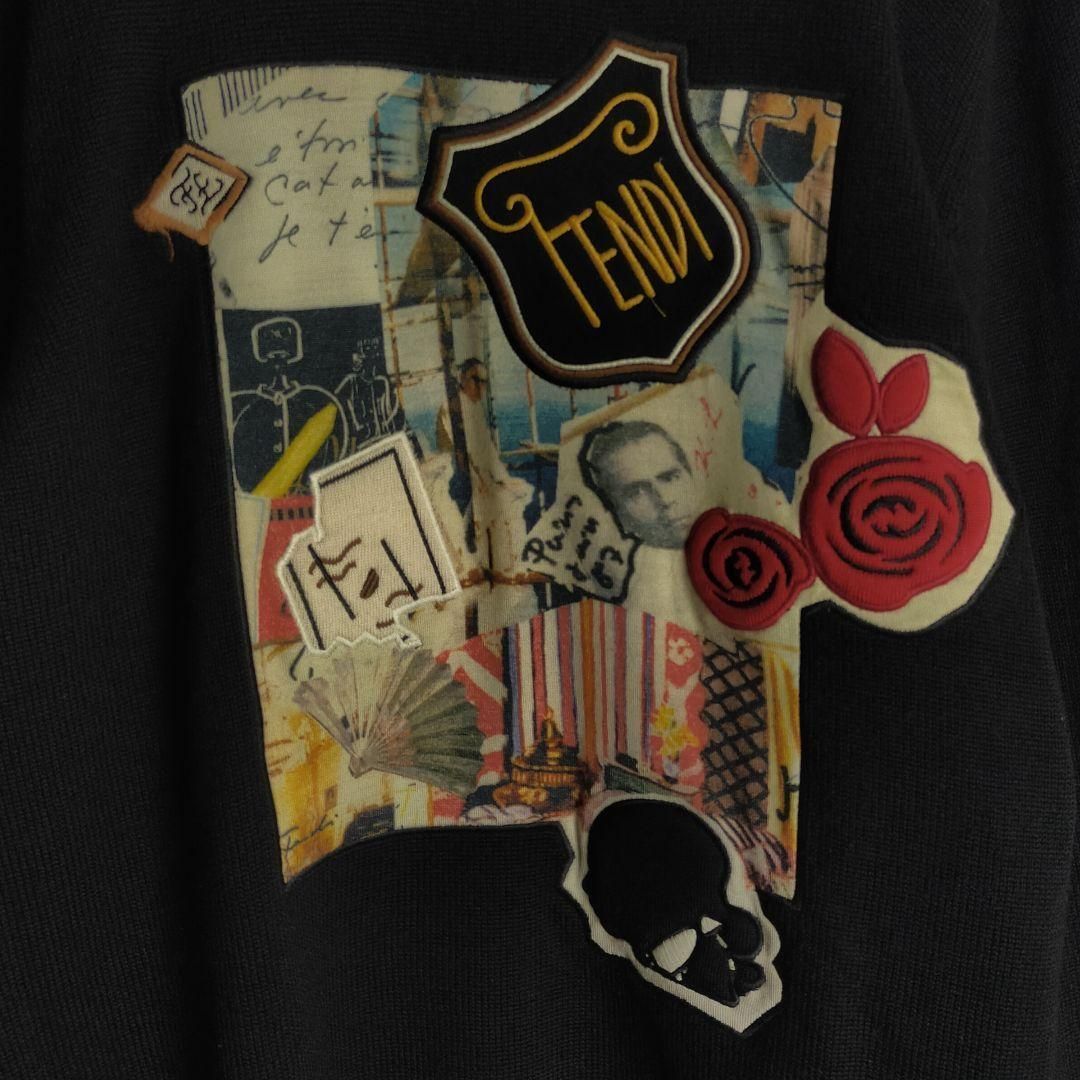 希少コラボ】フェンディ×カールラガーフェルド☆刺繍ビッグロゴ