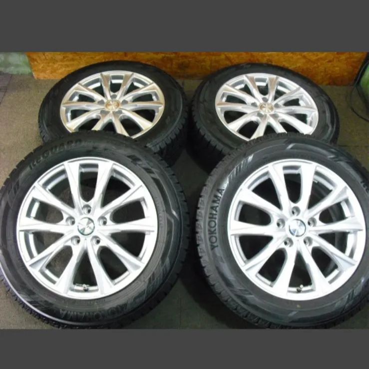 T-2150 本州送料無料 超バリ山 22年製 iG60 215|60R17 C-HR RVR E51エルグランド 等 17インチスタッドレスセット物 タイヤホイール