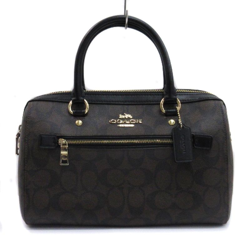 コーチ COACH シグネチャー ハンドバッグ 2way ショルダー F83607 ブラウン
