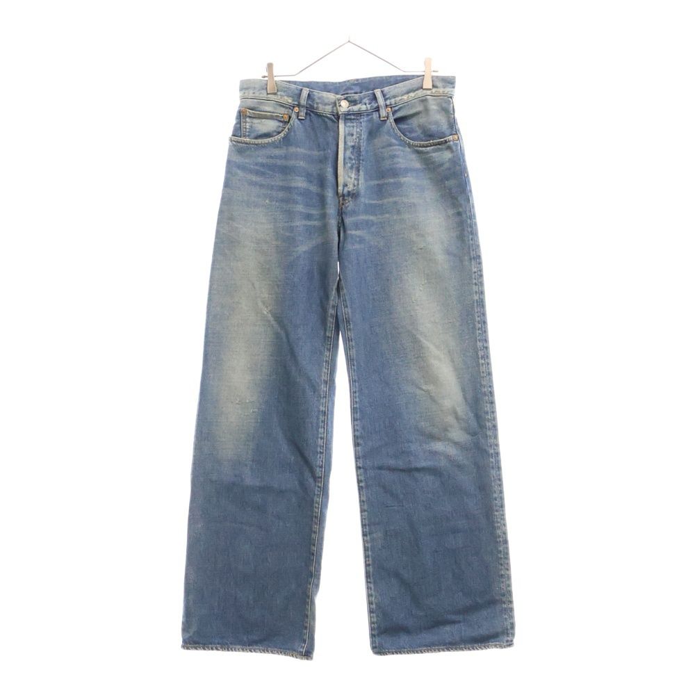 MINEDENIM マインデニム W.Straight 5pocket OWS FPK106UD-85-332-3 ユーズド加工 ストレートデニムパンツ インディゴ