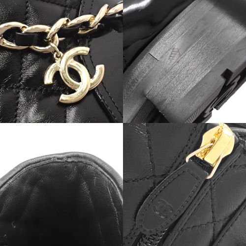 CHANEL(シャネル) ココマーク レースアップショートブーツ チェーン