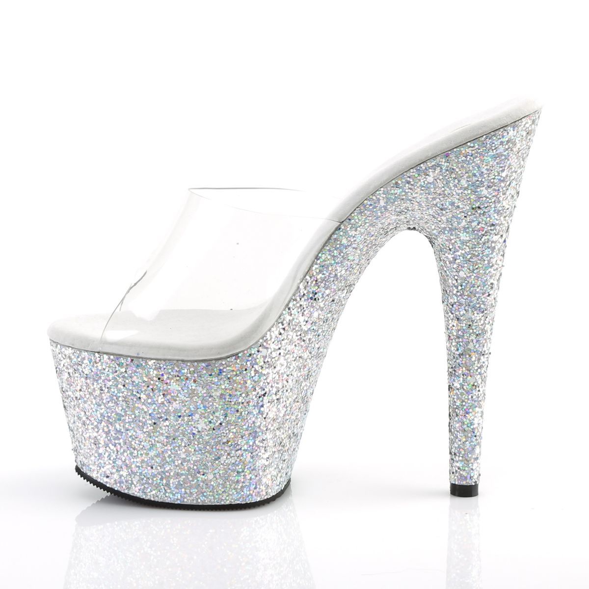 Pleaser（プリーザー） fabuliciousキラキラクリアヒール Pleaser プリーザー サンダル 11.5cm ヒール クリア キラキラ