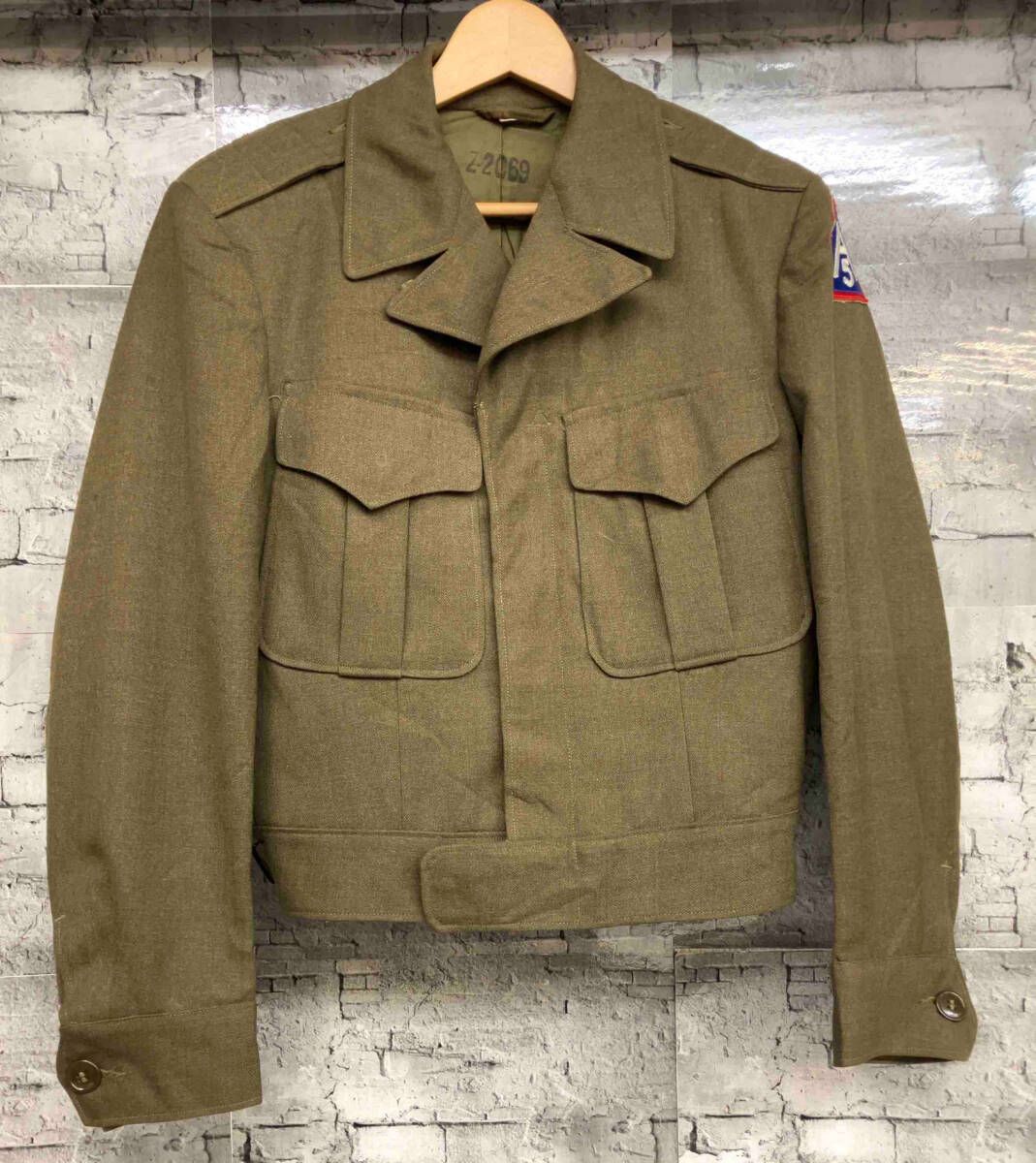 US ARMY Ike Jacket アイクジャケット 40s 米軍 55-J-569-660 サイズ34S オリーブ色