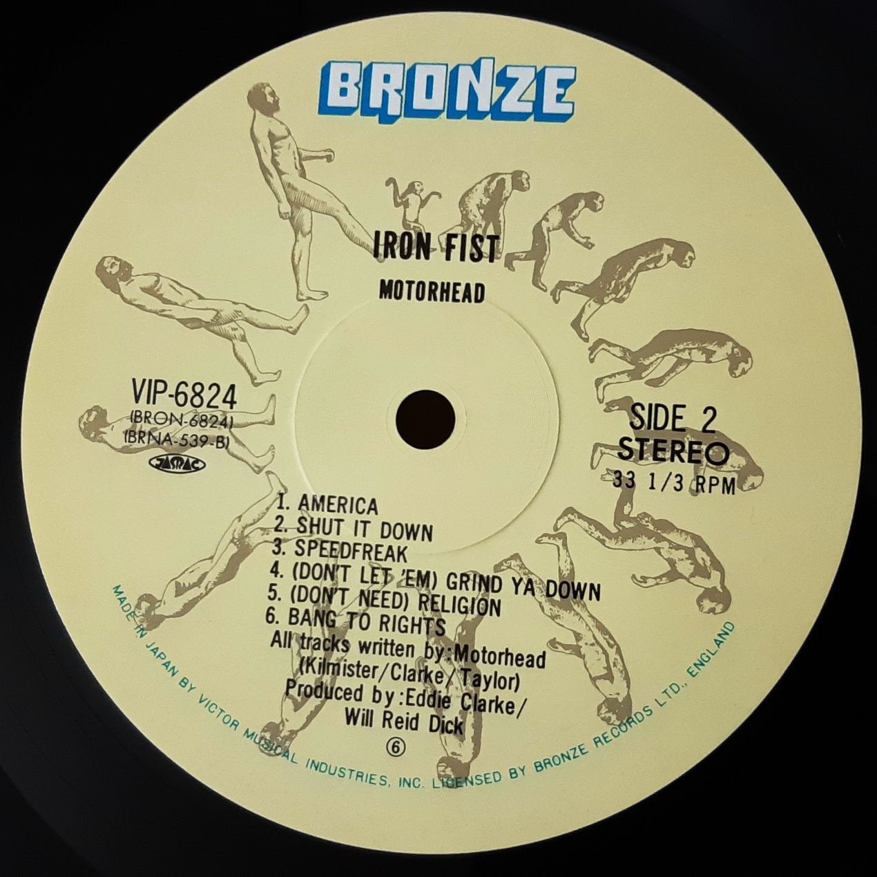 モーターヘッド アイアン・フィスト VIP-6824 廃盤レコード 洋楽ロック