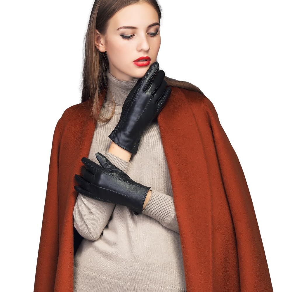まもなく終了 暖かい 裏起毛 通勤 防風 ドライビンググローブ 保温 車 防寒 冬 運転用手袋 タッチパネル スマホ対応 バイク暖かい レザーローブ裏起毛 プレゼント レディース手袋 ギフト MEIFLOLU