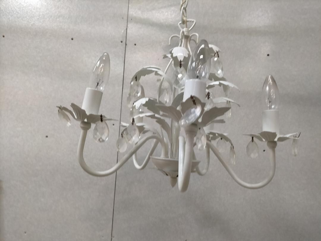 東京メタル工業株式会社 シャンデリア 天井照明 ガラスビーズ付き73043