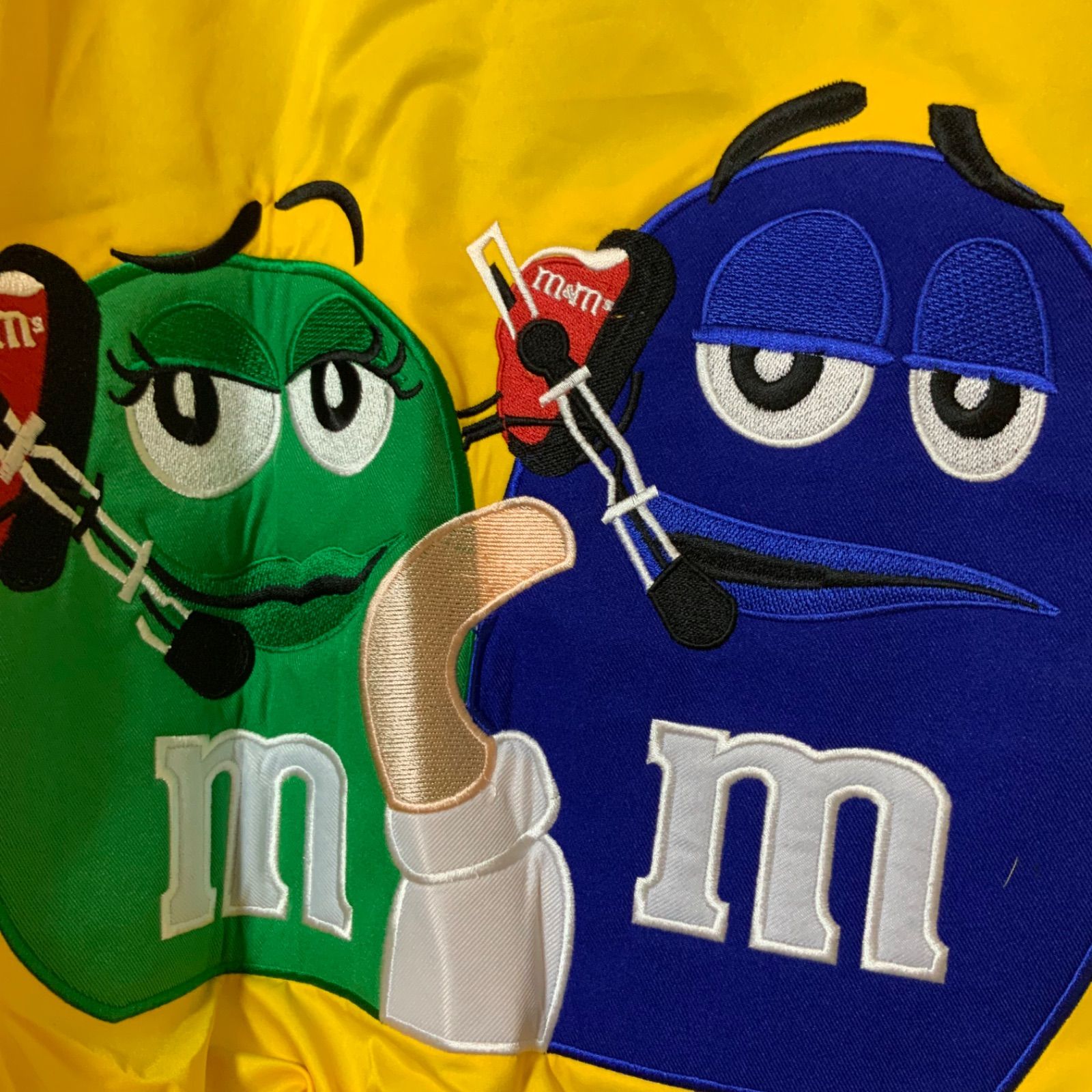 M&Ms レーシングジャケット M L XL XXL エムアンドエムズ イエロー