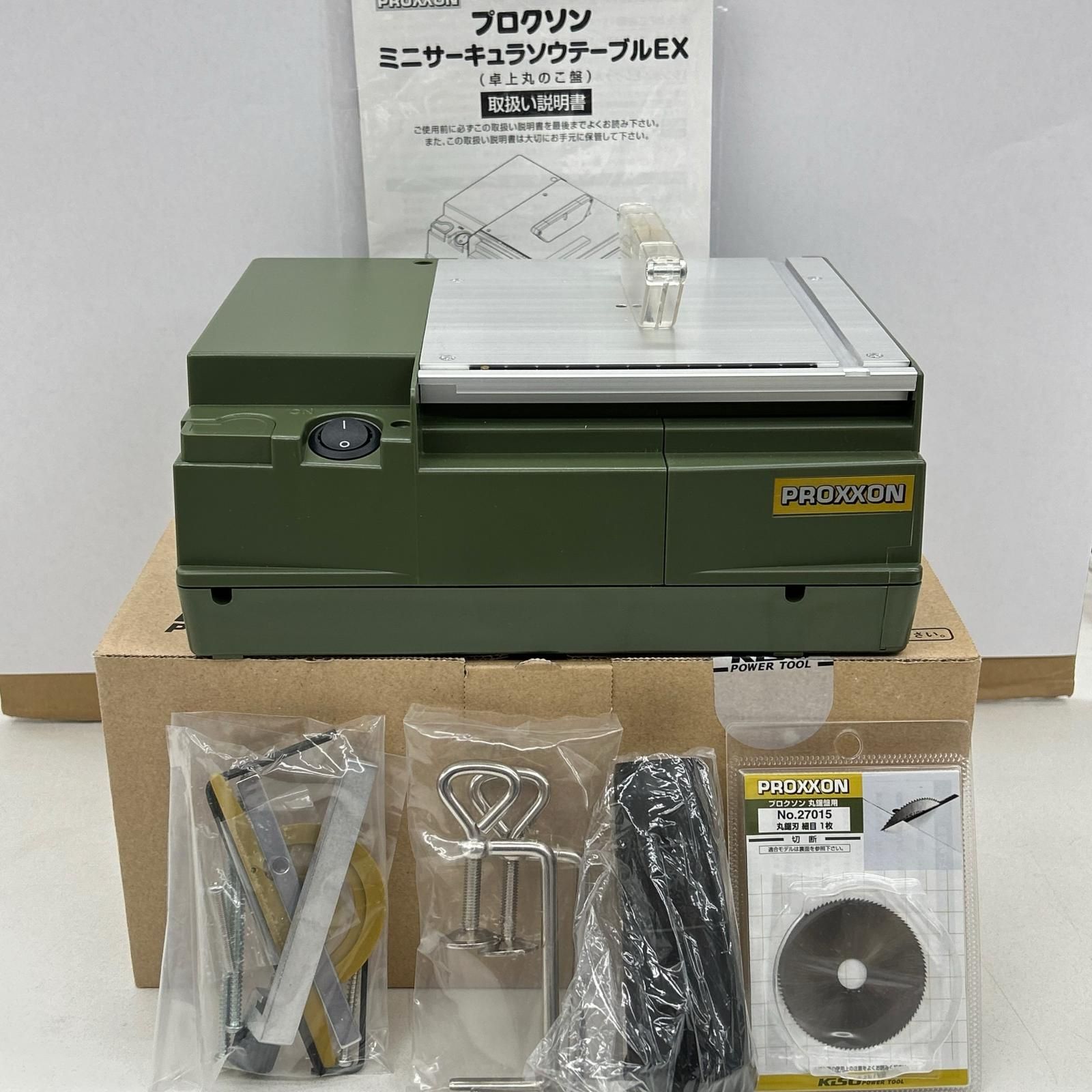 PROXXON プロクソン ミニサーキュラソウEX テーブルソー 電動ノコギリ 卓上丸鋸 27006