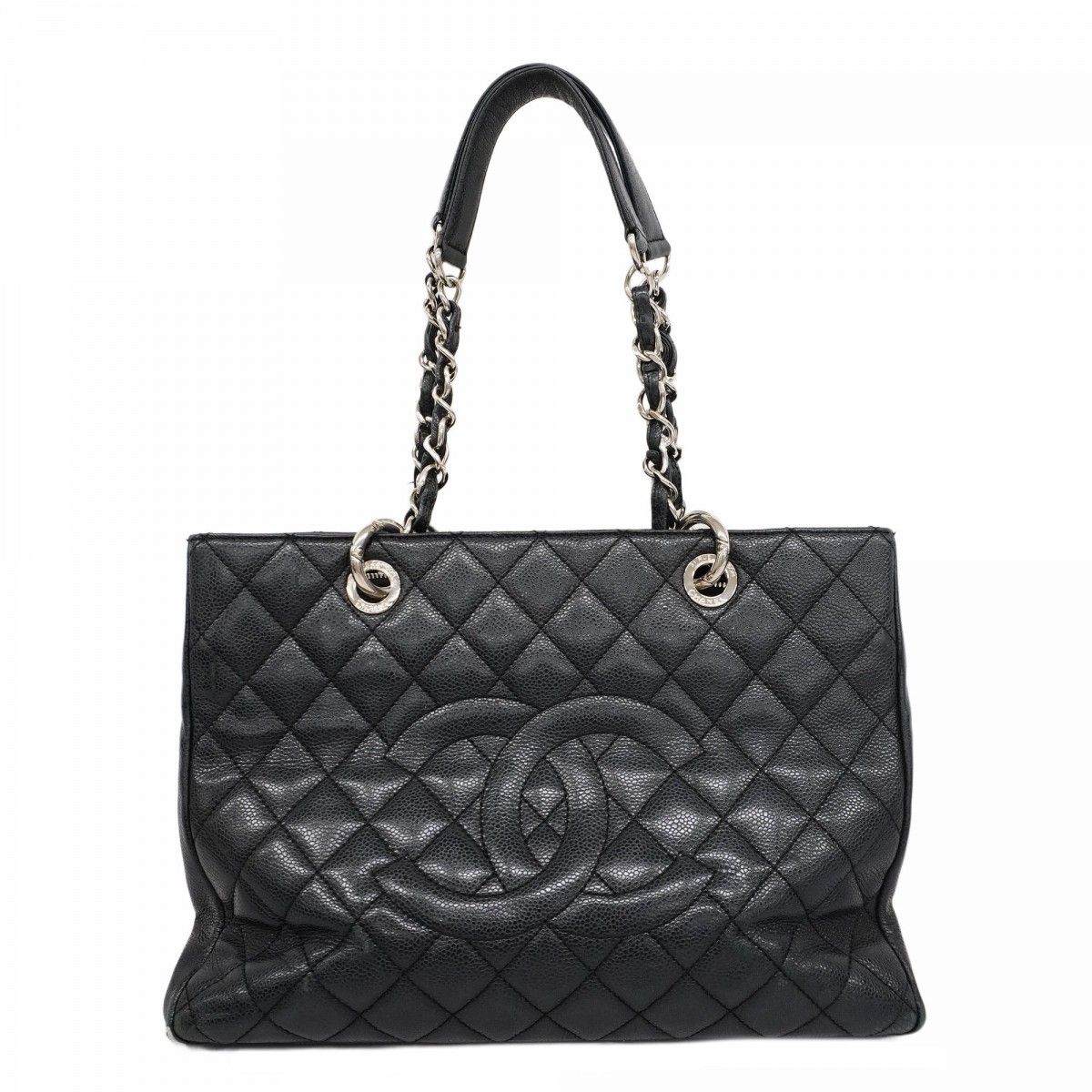 【美品・レアモデル】シャネル　マトラッセ トートバッグ　ハンド　レザー　黒 CHANEL シャネル マトラッセ 復刻トート ココマーク トート