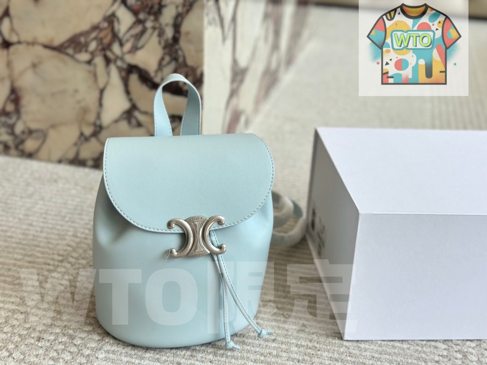 今日特価】Celine Monogram Double Shoulder Bag - セリーヌ