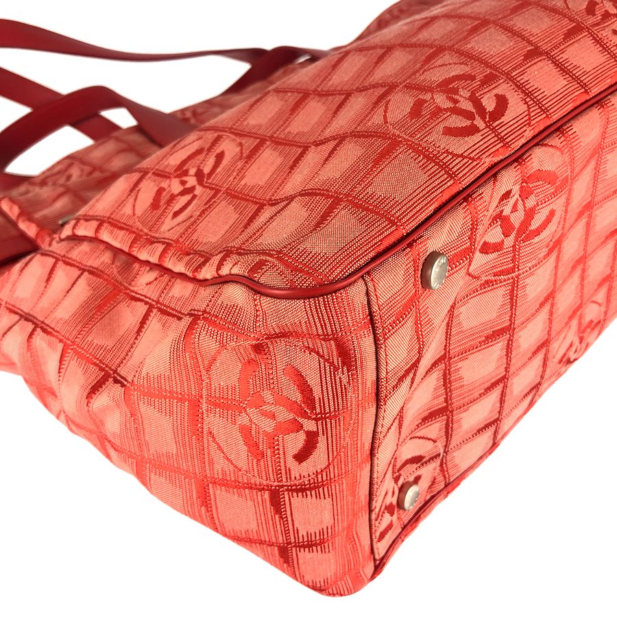 シャネル CHANEL ニュートラベルライン TGM レッド ナイロン レザー