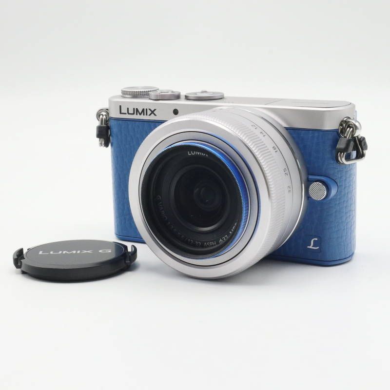 動作 済 Panasonic パナソニック LUMIX GM DMC-GM1SK デジタル一眼カメラ レンズキット ブルー ボディ 12-32mm F3.5-5.6レンズ S10-t029