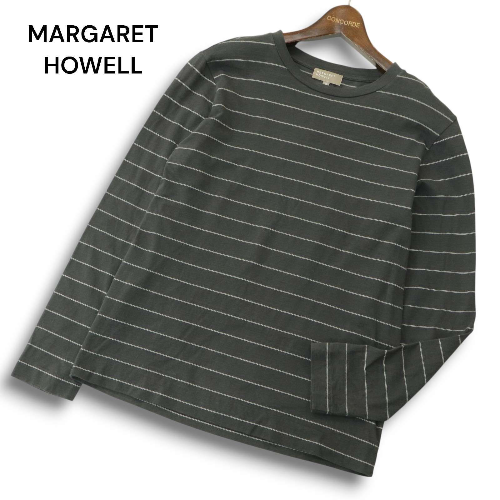 MARGARET HOWELL マーガレットハウエル 通年☆ 長袖 ボーダー 