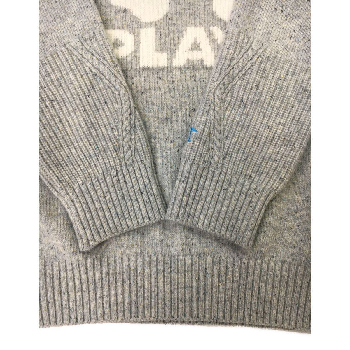 Munsingwear - coco 中古 マンシングウェア Munsing wear レディース セーター LL 杢グレー ヘッドホン柄 Vネック 中古 レディース マンシングウェア Munsing wear セーター LL 杢