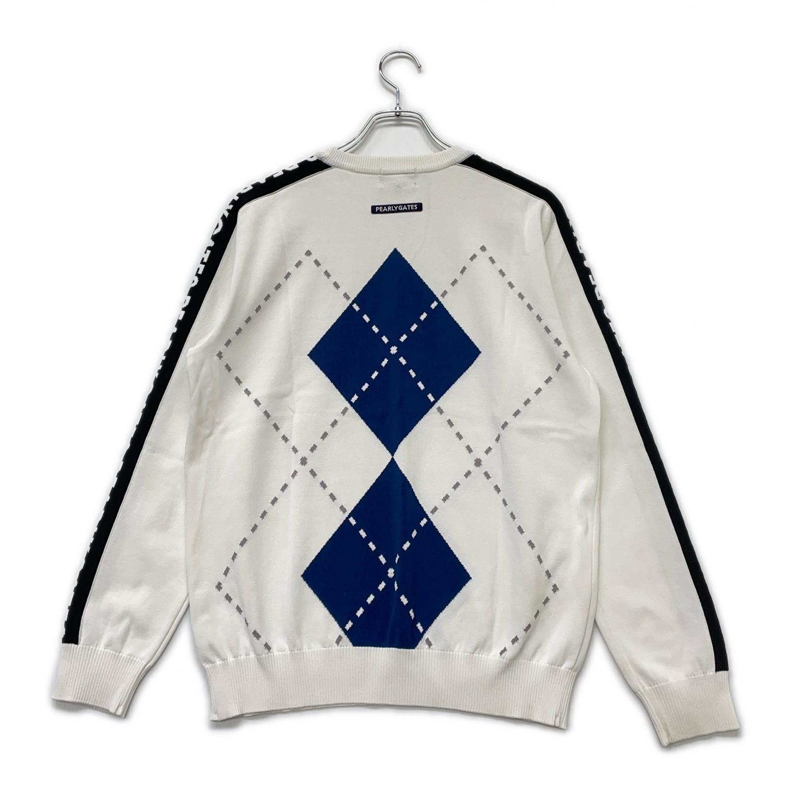 パーリーゲイツ ニット セーター アーガイル ロゴ クルーネック ゴルフ メンズ