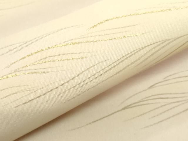 平和屋着物□極上 銀座きしや 塩瀬 九寸名古屋帯 刺繍 霞