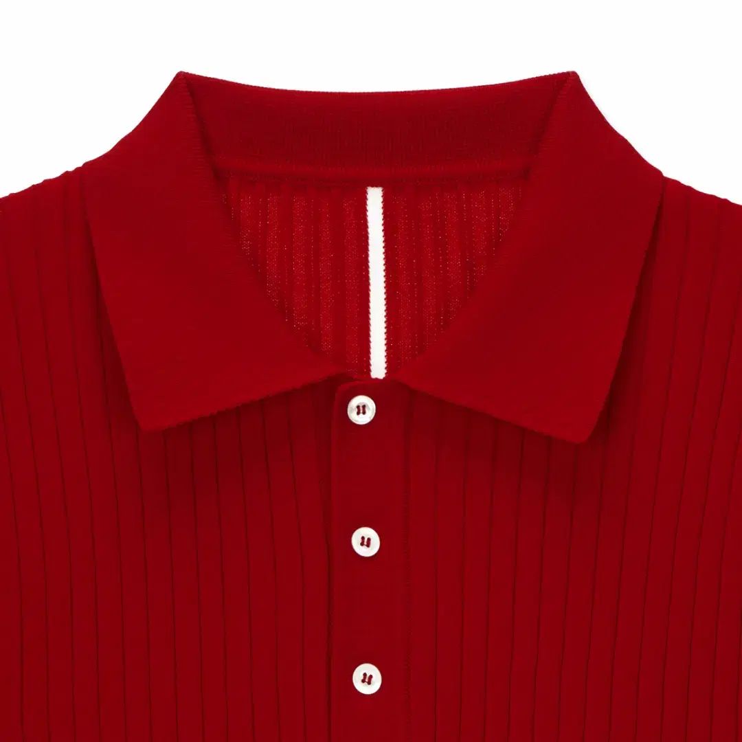 ゴスフィア GOSPHERES リップストライプ ポロセーター XL