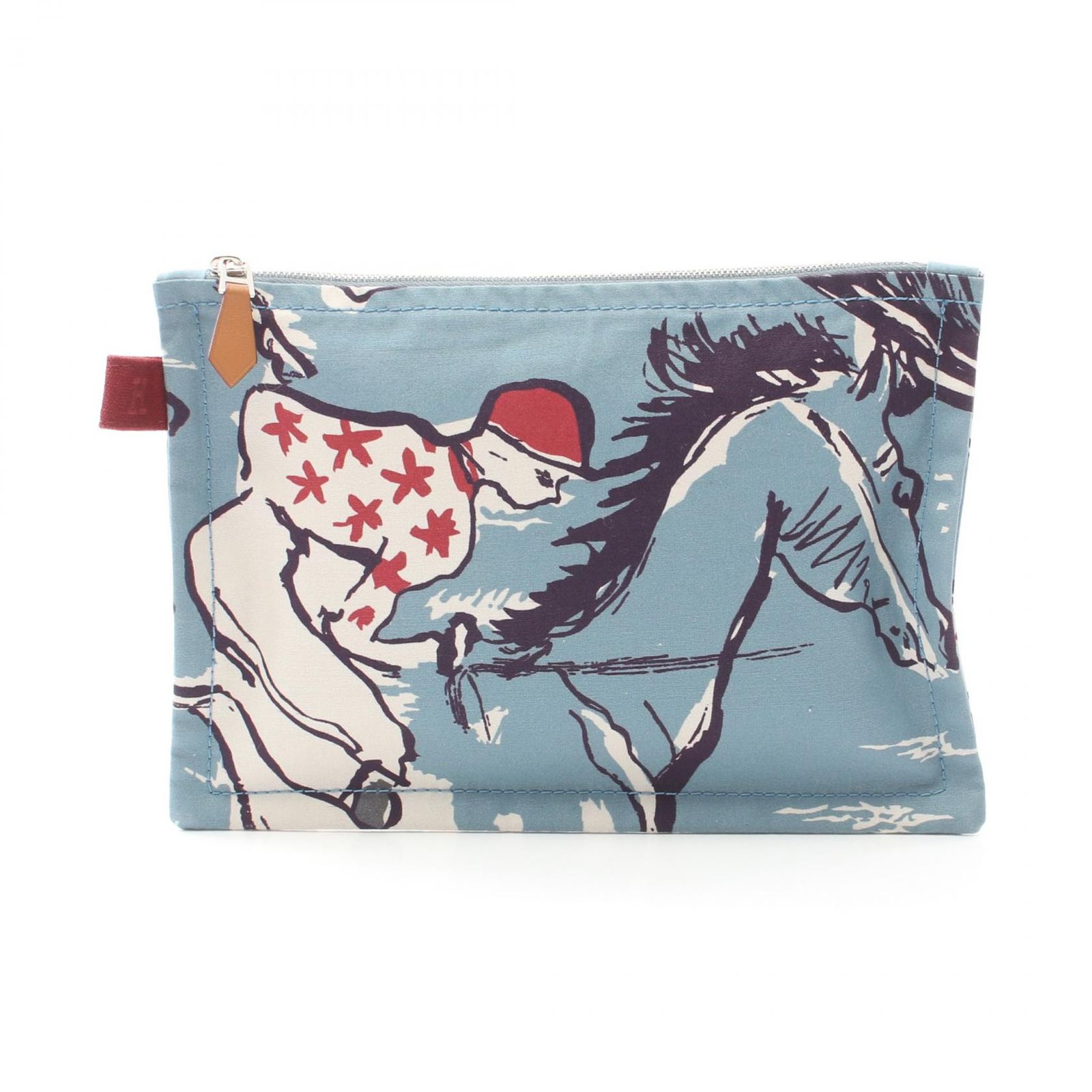 エルメス HERMES ポーチ ヨッティングPM ジョッキー ブルー系 エルメス HERMES ポーチ ヨッティングPM ジョッキー ブルー系