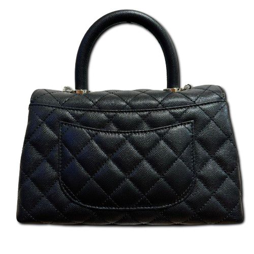 新品最安】CHANEL シャネル マトラッセ ココマーク トップハンドル 2wayバッグ チェーンショルダー ハンドバッグ キャビアスキン ブラック  レディース - メルカリ