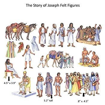 豊富な，正規品 The Story of Joseph in Egypt Feltフィギュアfor Flannel Board Bible stories-precut その他