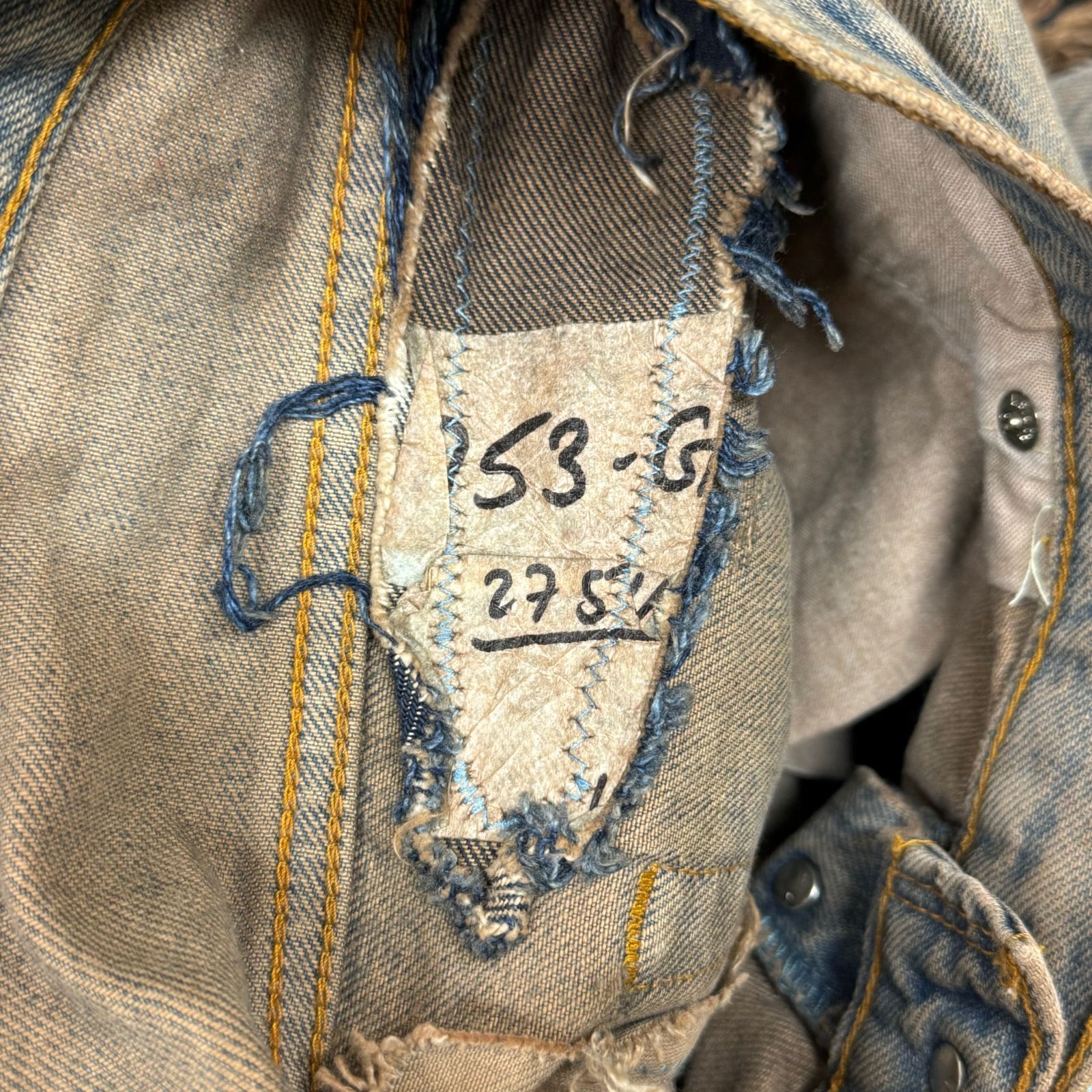 1年修理保証 INNOCENCE NY◇リメイククラッシュデストロイデニム