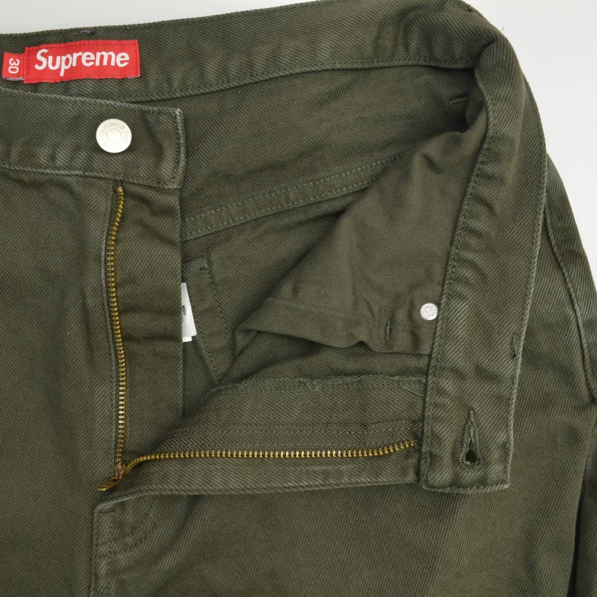 SUPREME】24AW Baggy Jean Oliveデニムパンツ - メルカリ