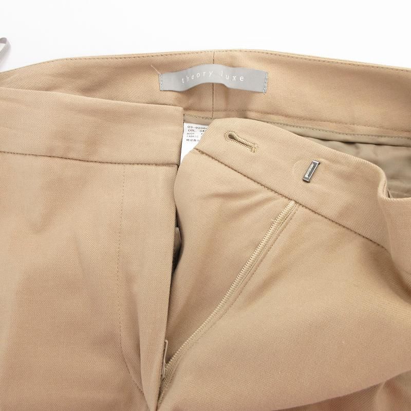 theory luxe セオリーリュクス　 クロップドパンツ　サンドベージュ Theory luxe - Theory luxe 21aw クロップドパンツの通販 by yu