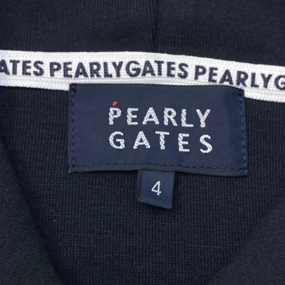 サイズ：4 PEARLY GATES パーリーゲイツ  ジップパーカー  ネイビー系 [240101459211] ゴルフウェア メンズ ストスト PGG PEARLY GATES パーリーゲイツ 2024年モデル ジップパーカー